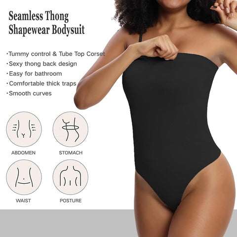 One Piece Thong Tummy Control Shapewear
